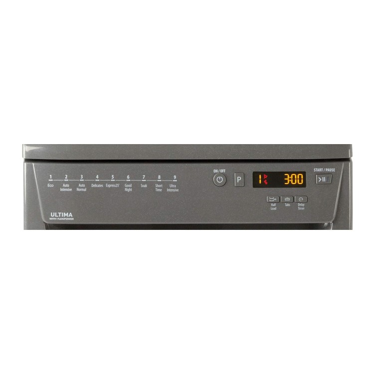 Hotpoint SIUF22111G Freestanding SLimline Dishwasher Graphite