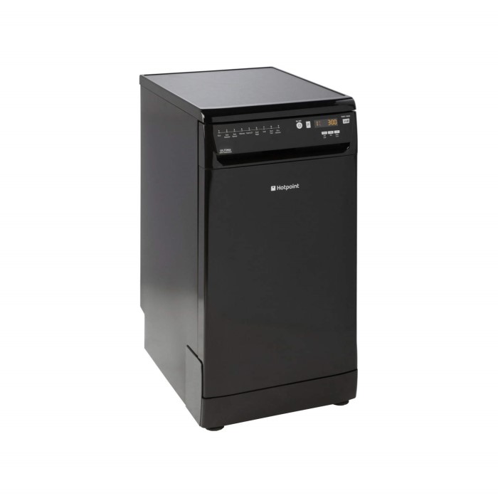 Hotpoint SIUF22111K Freestanding Slimline Dishwasher Black Appliances