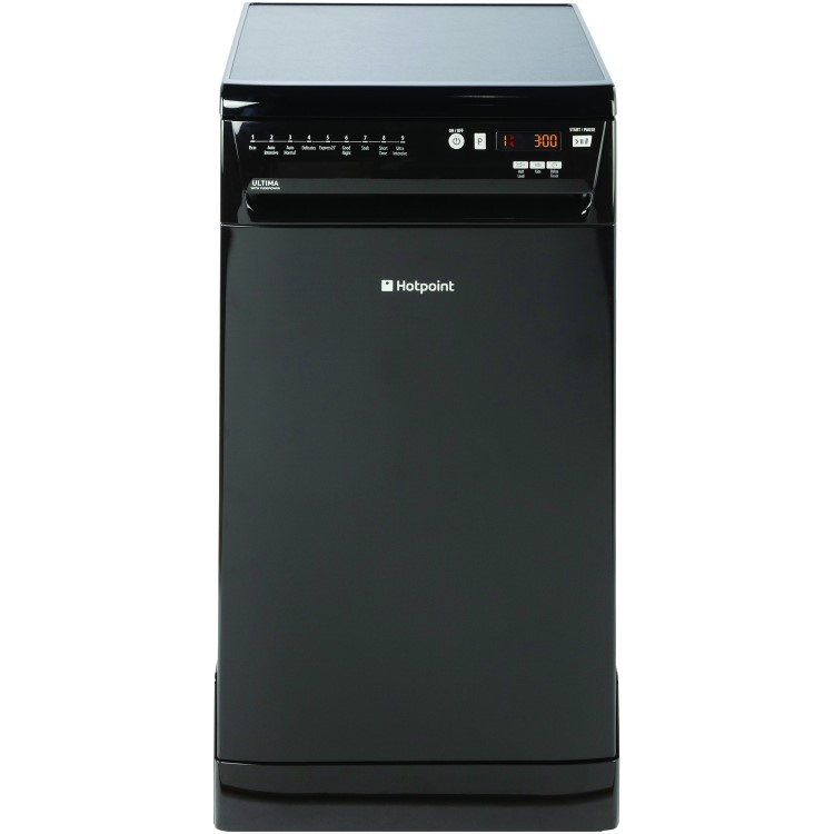 Hotpoint SIUF32120K Ultima 10 Place Slimline Freestanding Dishwasher - Black