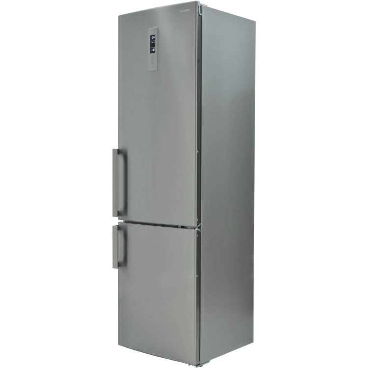 Sharp SJ-B1330E1I Freestanding Tall No Frost Fridge Freezer - Stainless Steel