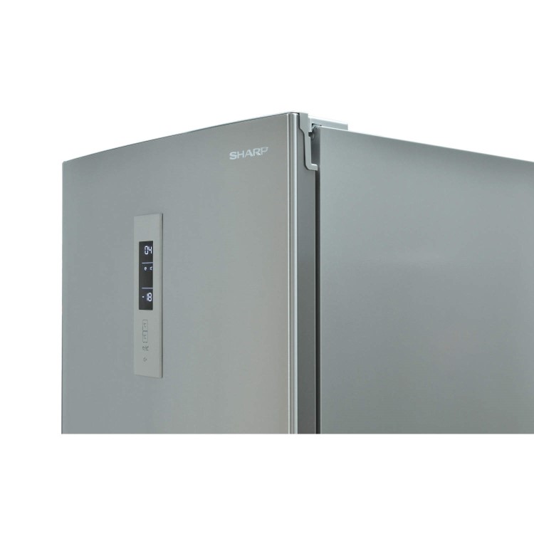 Sharp SJ-B1330E1I Freestanding Tall No Frost Fridge Freezer - Stainless Steel