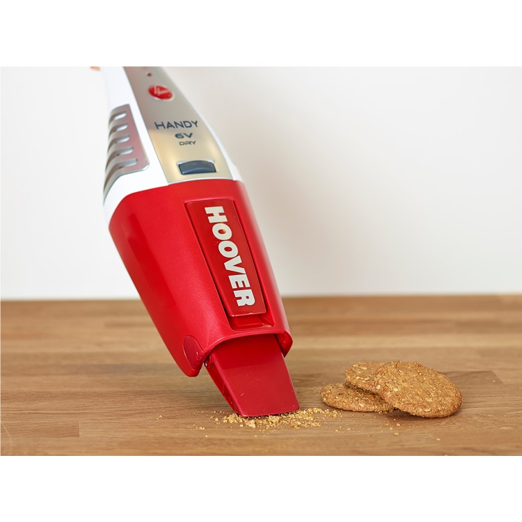 Hoover SJ60DA6-100 Handy 6V Handheld Vacuum Cleaner - Red & White