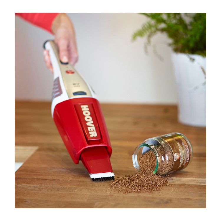 Hoover SJ60DA6-100 Handy 6V Handheld Vacuum Cleaner - Red & White