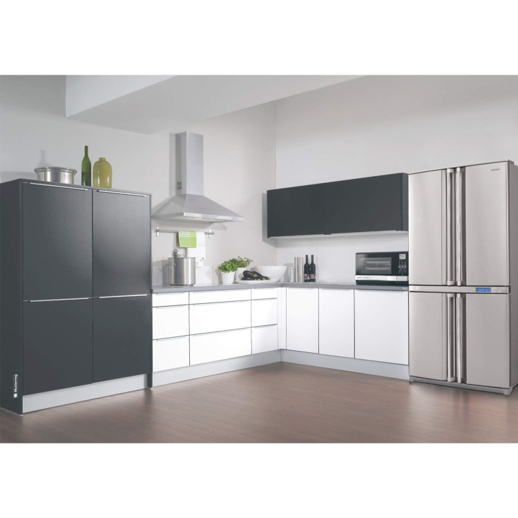GRADE A1 - As new but box opened - Sharp SJF740STSL 4 Door Freestanding Fridge Freezer