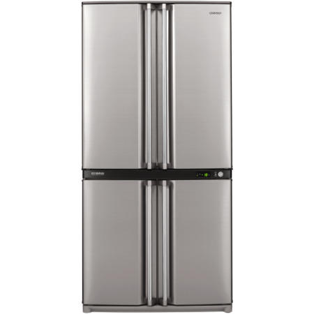 GRADE A1 - As new but box opened - Sharp SJF740STSL 4 Door Freestanding Fridge Freezer