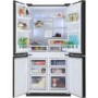 Sharp SJFS810VBK 600L Four Door Frost Free Freestanding Fridge Freezer Black