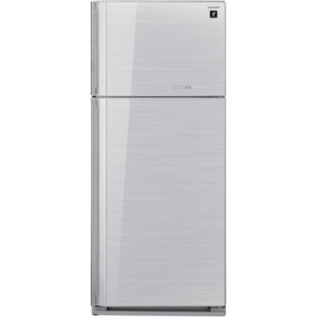 Sharp SJGC700VSL 80x185cm Frost Free Top Mount Freestanding Fridge Freezer Silver