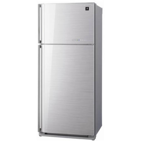 Sharp SJGC700VSL 80x185cm Frost Free Top Mount Freestanding Fridge Freezer Silver