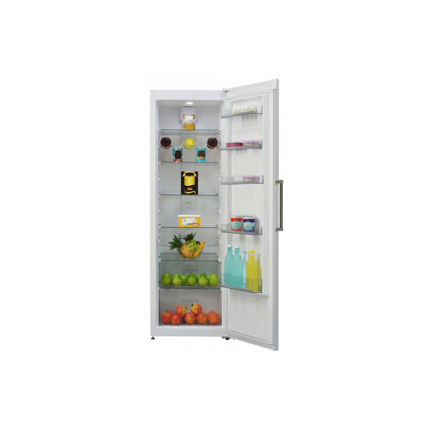 Sharp SJLE350I 60cm Wide Freestanding Larder Fridge Stainless Steel