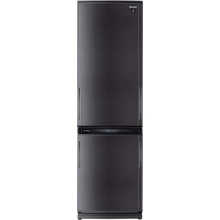 Sharp SJWS363TBK 2m Tall Frost Free Black Freestanding Fridge Freezer With DualSwing Doors
