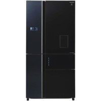 Sharp SJWX830FBK 652 Litre American Style Fridge Freezer Water Dispenser A++ Energy Rating 5 Door 91cm Wide - Black Sharp SJWX830FBK 652 Litre American Style Fridge Freezer Water Dispenser A++ Energy Rating 5 Door 91cm Wide - Black