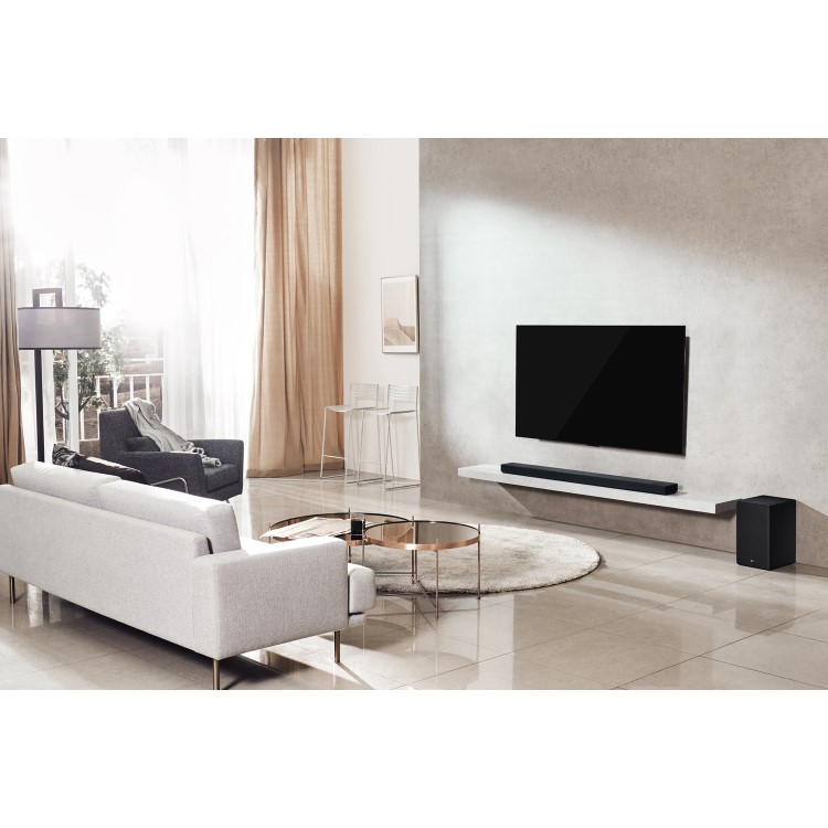LG SK10Y 5.1.2 550W Meridian Technology Dolby Atmos Soundbar with Wireless Subwoofer