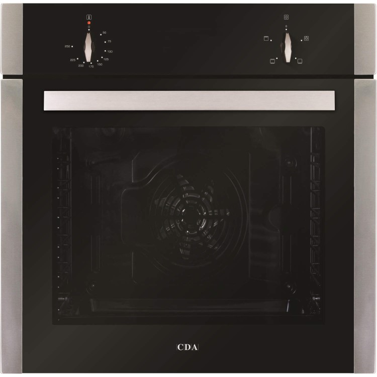 GRADE A2 - CDA SK110SS 74L Four Function Electric Single Oven - Stainless Steel