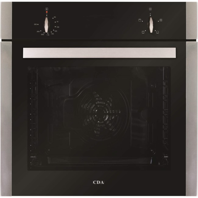 GRADE A1 - CDA SK110SS 74L Four Function Electric Single Oven - Stainless Steel