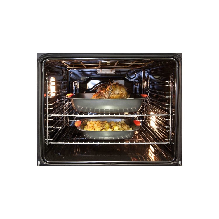 GRADE A2 - CDA SK110SS 74L Four Function Electric Single Oven - Stainless Steel