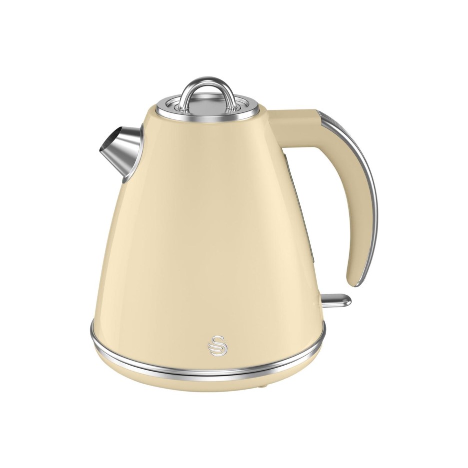 Swan SK19020CN 1.5L Retro Kettle Cream Appliances Direct