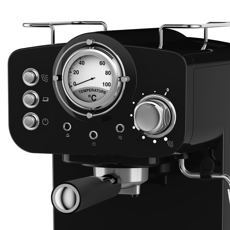 GRADE A1 - Swan SK22110BN Retro Espresso Coffee Machine - Black