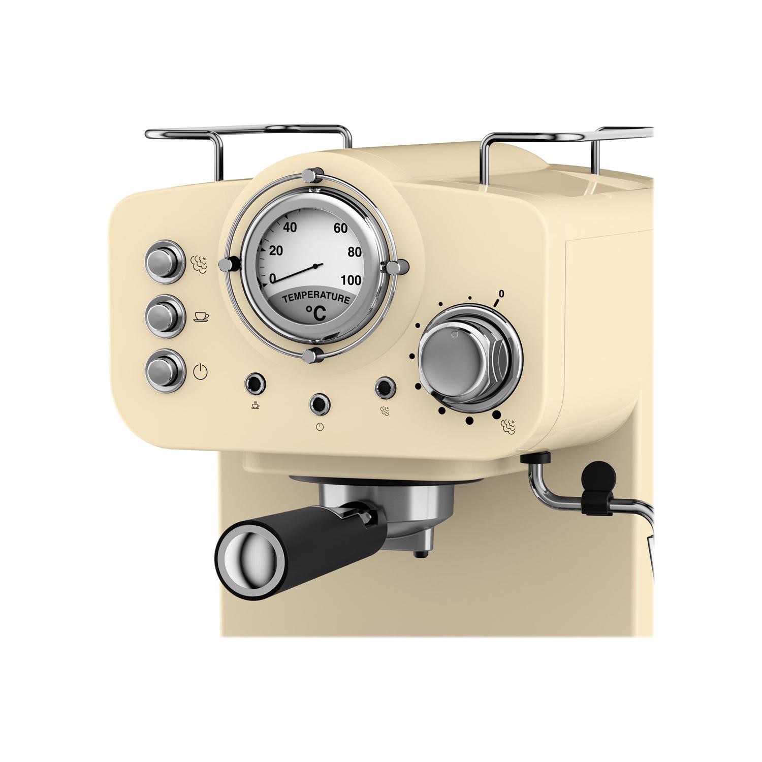 Swan SK22110CN Retro Espresso Coffee Machine Cream Appliances Direct