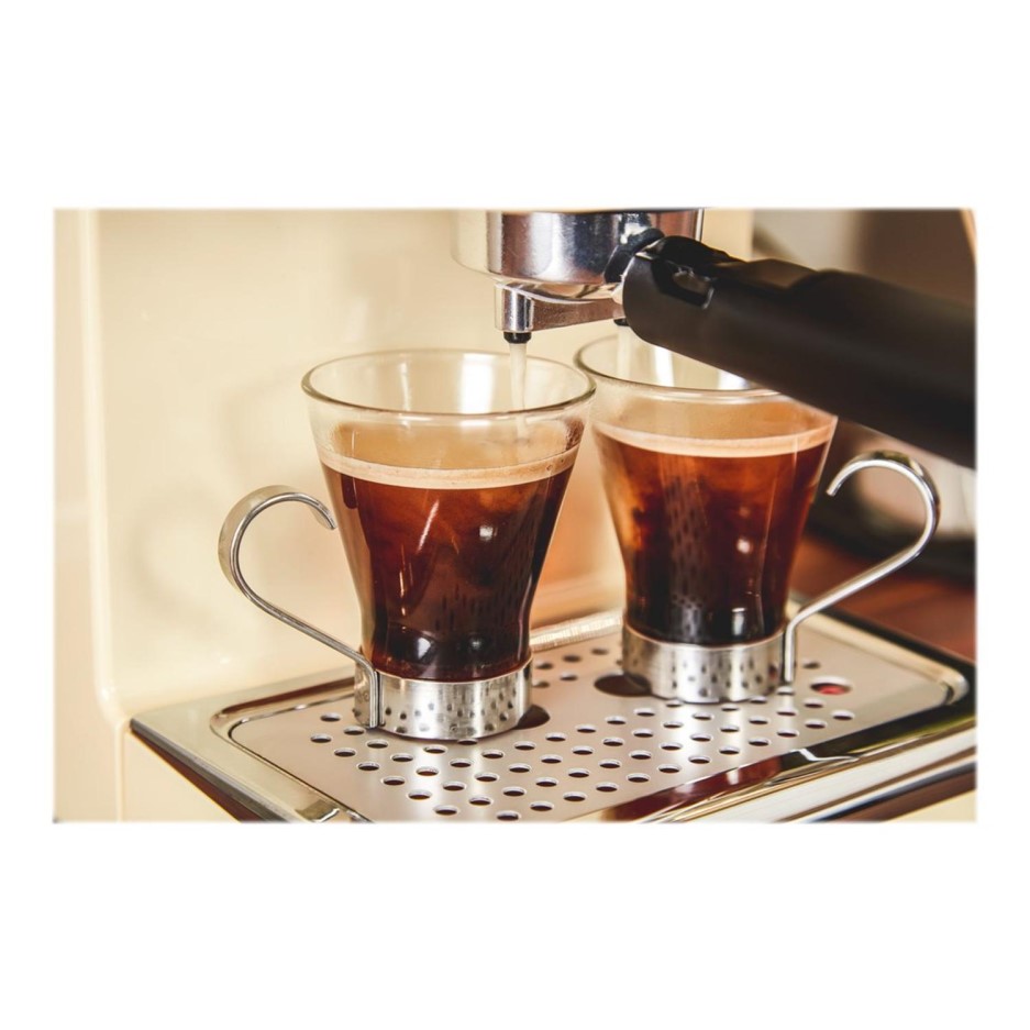 Swan SK22110CN Retro Espresso Coffee Machine Cream Appliances Direct