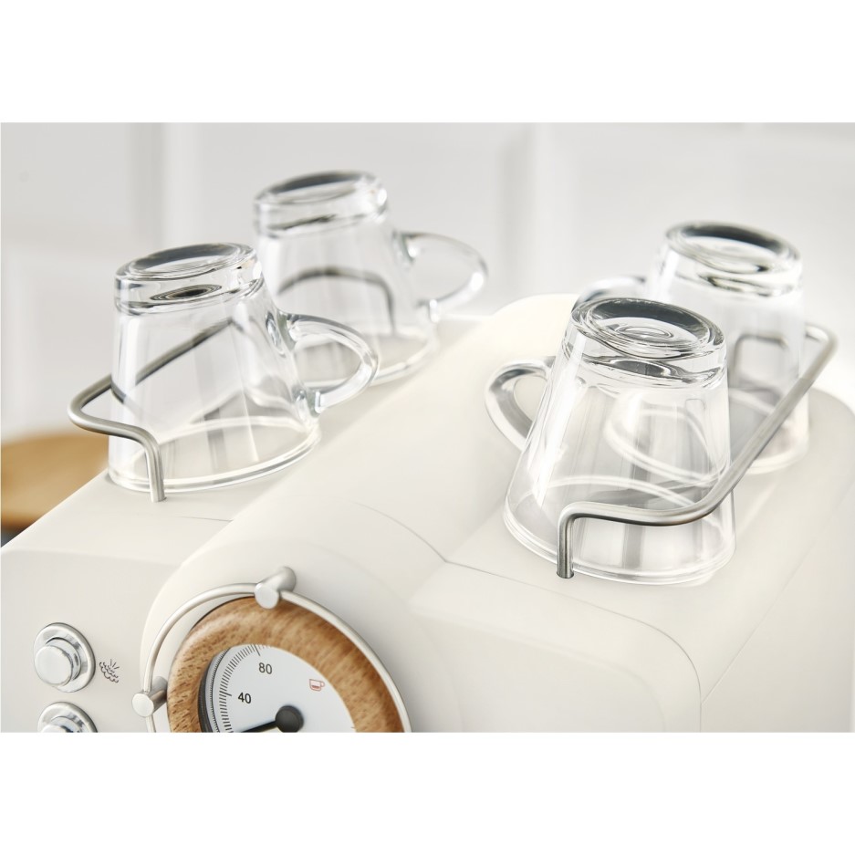 Swan SK22110WHTN Retro Espresso Coffee Machine White Appliances Direct