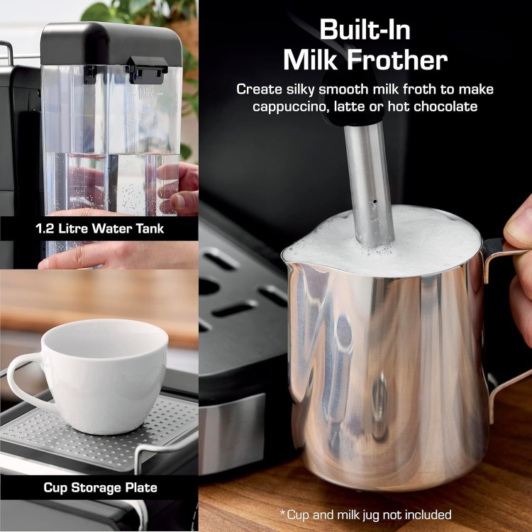 Swan Espresso Coffee Machine SK22113BLK- Black