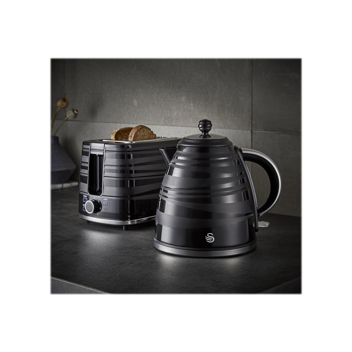 Swan SK31050BN 1.7L Symphony Kettle Black Appliances Direct