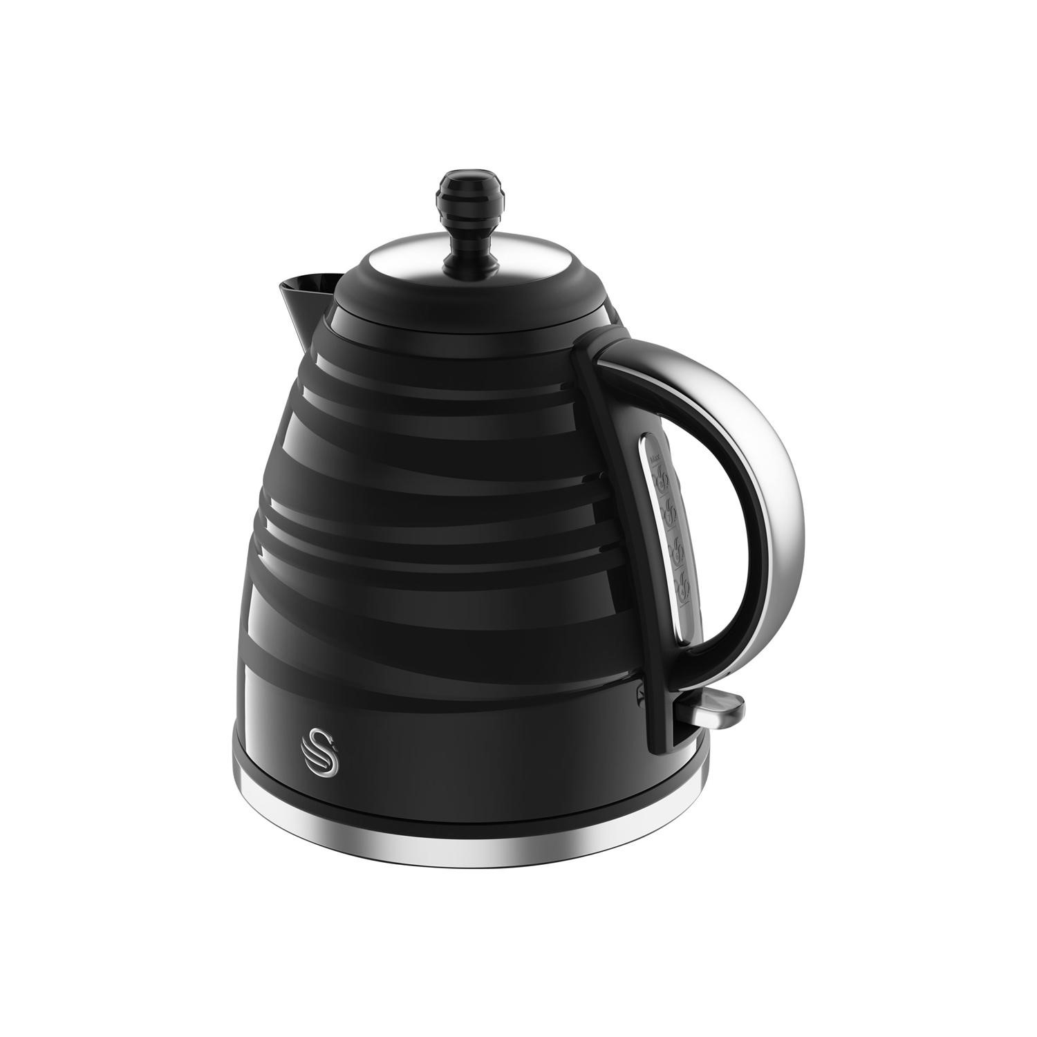 Swan SK31050BN 1.7L Symphony Kettle Black Appliances Direct