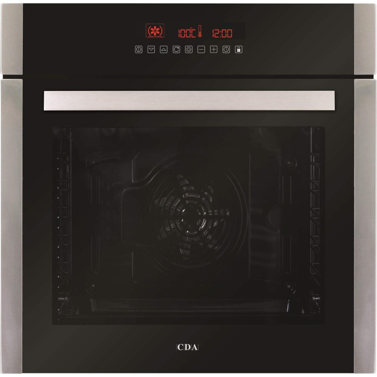 CDA SK410SS 74L Ten Function Touch Control Electric Single Oven - Stainless Steel