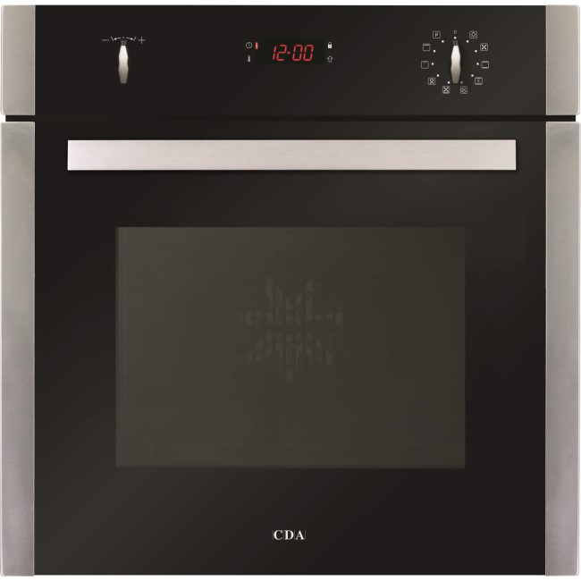 CDA SK651SS Ten Function Electric Single Oven Stainless Steel With Pyrolytic Cleaning