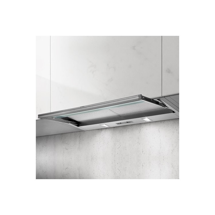 Refurbished Elica SKLOCK-LED-90 86cm Telescopic Canopy Cooker Hood Grey
