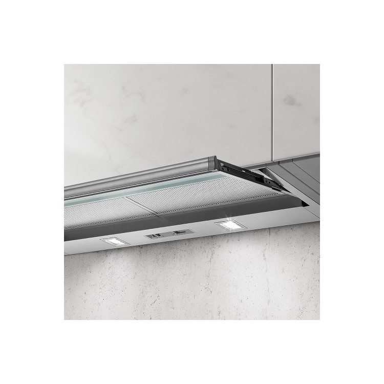 Refurbished Elica SKLOCK-LED-90 86cm Telescopic Canopy Cooker Hood Grey