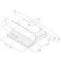 Refurbished Elica SKLOCK-LED-90 86cm Telescopic Canopy Cooker Hood Grey