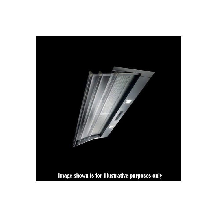 Elica SKLOCK60 Built In Twin Motor Silver Grey 52cm Wide Telecopic Cooker Hood With Glass Panel