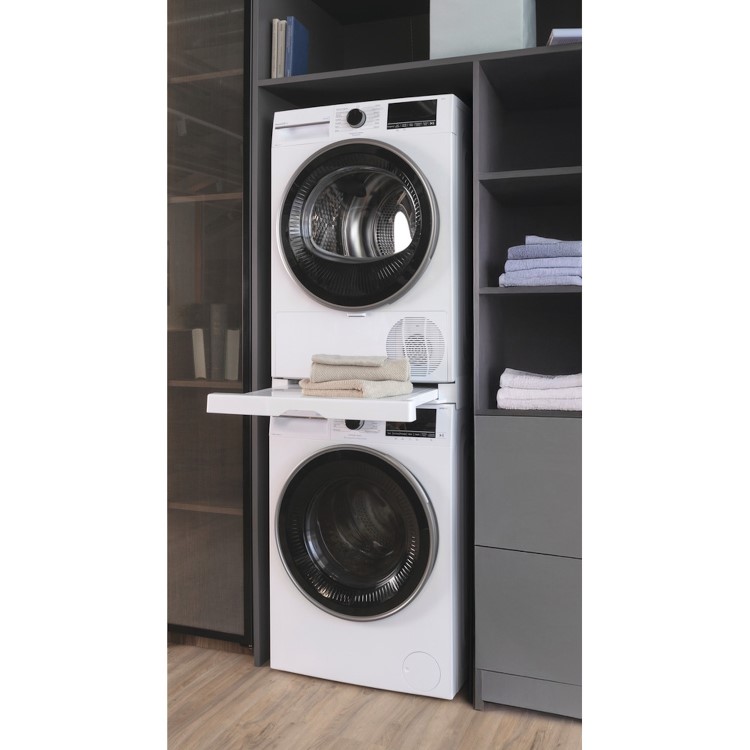 Beko Professional Stacking Kit with Pull Out Shelf - White