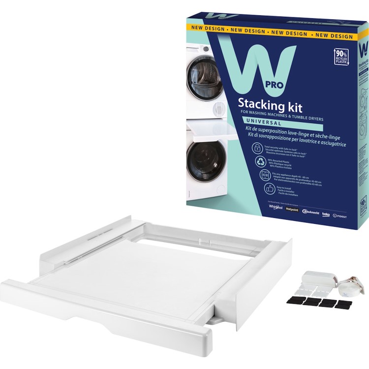 Beko Professional Stacking Kit with Pull Out Shelf - White