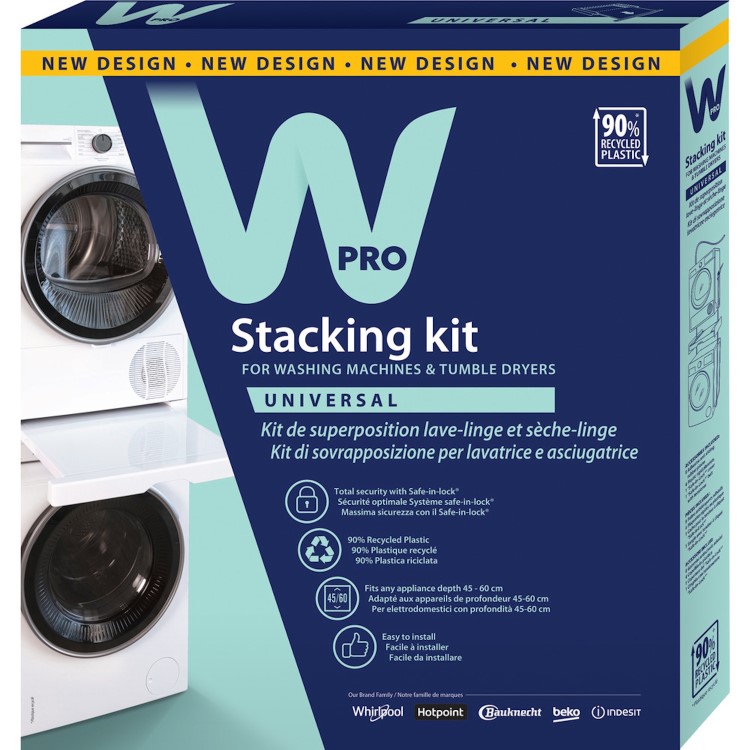 Beko Professional Stacking Kit with Pull Out Shelf - White