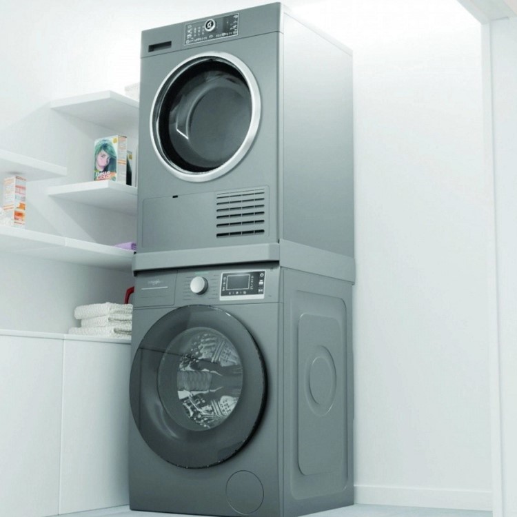 Beko Professional Stacking Kit with Pull Out Shelf - Silver