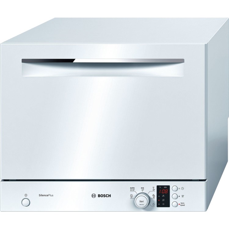 bosch Serie 4 SKS62E22EU 6 Place Freestanding Compact Table Top Dishwasher - White