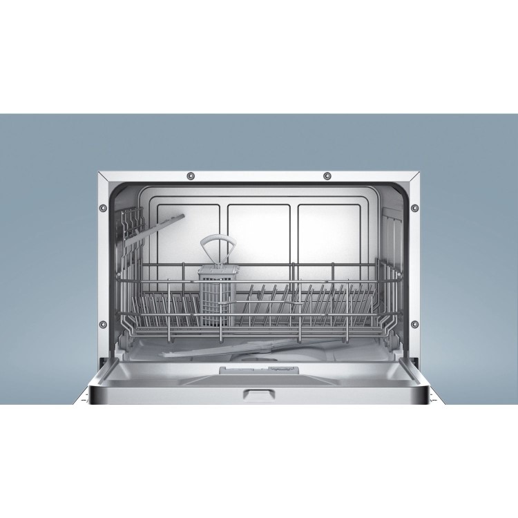 bosch Serie 4 SKS62E22EU 6 Place Freestanding Compact Table Top Dishwasher - White