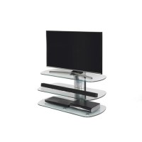 Off The Wall Skyline TV Stand for up to 55" TVs - Silver