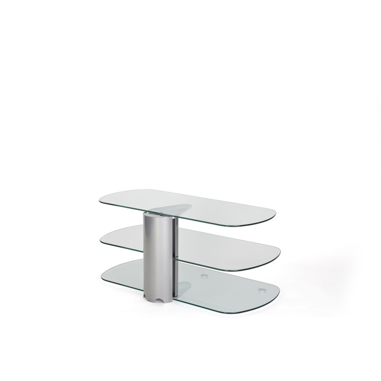 Off The Wall Skyline TV Stand for up to 55" TVs - Silver