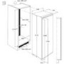 AEG SKZ71800F0 Large Capacity 1.8m Tall In-column Integrated Fridge with Longfresh Food Preservation Zones