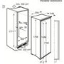 GRADE A3  - AEG SKZ81800C0 Tall Integrated Fridge With LongFresh Drawers