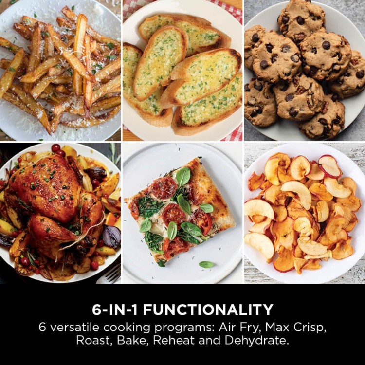 Ninja SL400UK Double Stack XL 9.5L 6-in-1 Dual Air Fryer  Twin Baskets  Healthy Crispy Cooking  Grey