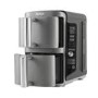 Ninja SL400UK Double Stack XL 9.5L 6-in-1 Dual Air Fryer  Twin Baskets  Healthy Crispy Cooking  Grey
