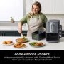 Ninja SL400UK Double Stack XL 9.5L 6-in-1 Dual Air Fryer - Grey
