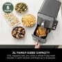 Ninja SL400UK Double Stack XL 9.5L 6-in-1 Dual Air Fryer - Grey