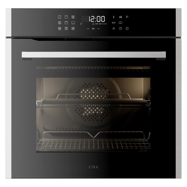 CDA 77L Multifunction Pyrolytic Electric Digital Single Oven - Stainless Steel