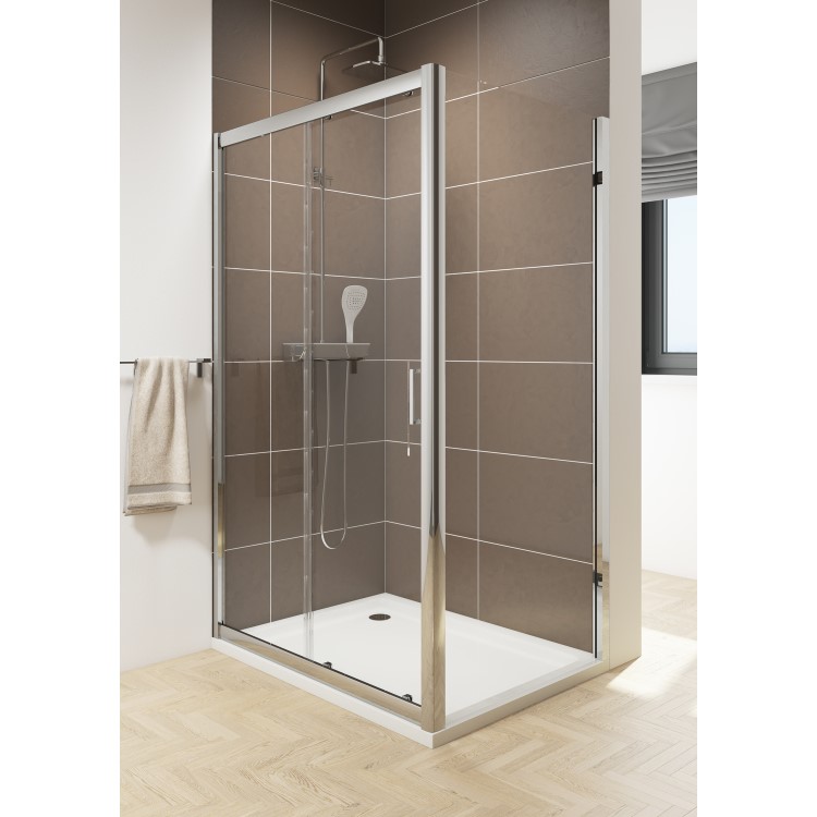 Claritas 6mm Glass Sliding Shower Door - 1000 x 1850