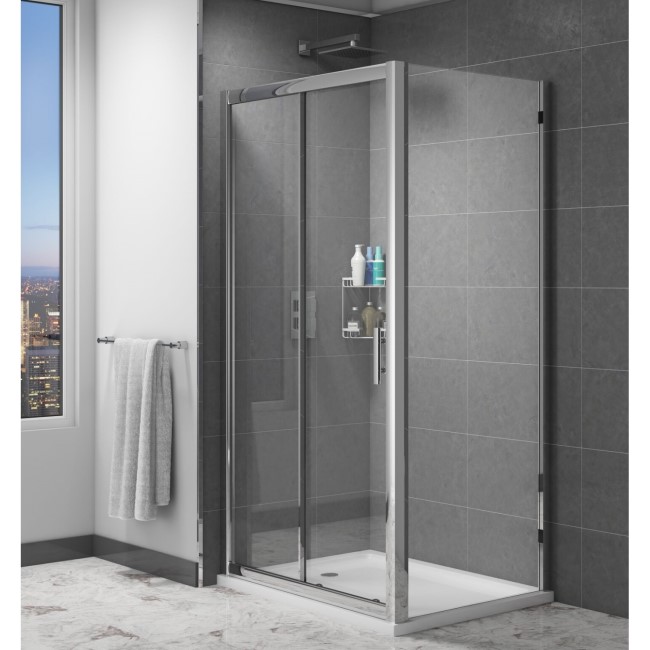 Claritas 6mm Glass Sliding Shower Door - 1200 x 1850mm